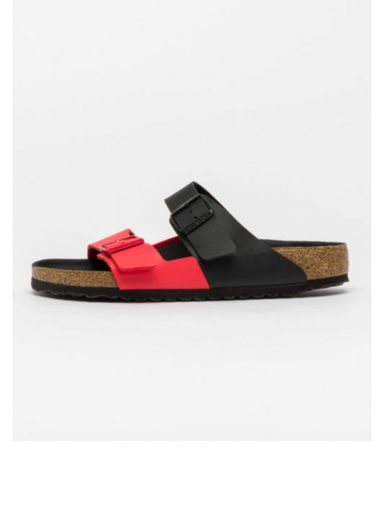 Birkenstock Size 44 Arizona Split Black Poppy Red 1019995 main image 10